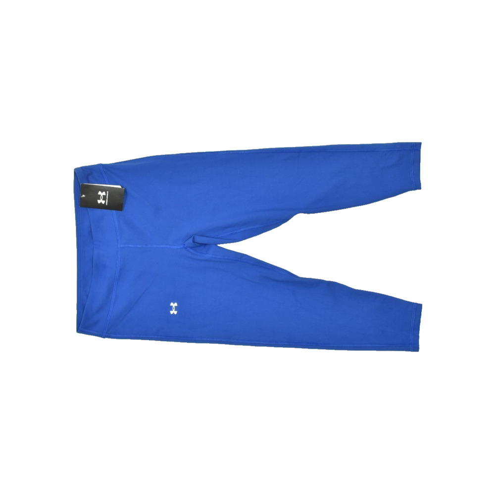 Under Armour Girls' Regular Size YL Motion Solid Ankle Crop Blue Leggings NEW